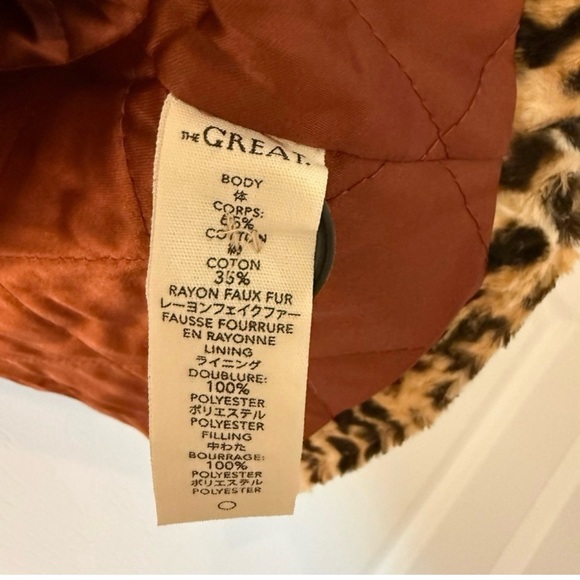 The GREAT.  Leopard Print Car Coat - Picture 6 of 8